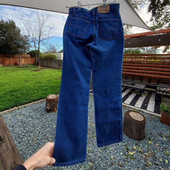 Levi's Vintage Orange Tab Boys Blue Jeans. 14 Regular. (27x27). USA made. EUC. - Picture 3 of 16